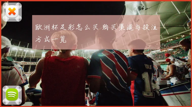 欧洲杯足彩怎么买 购买渠道与投注方式一览
